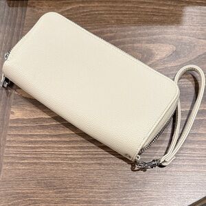 A New Day Cream Wristlet Wallet